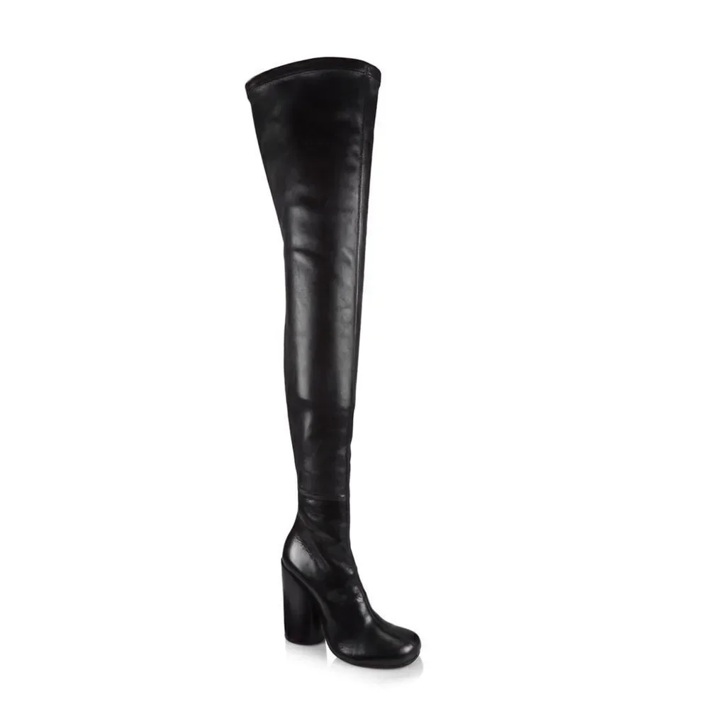 Burberry Anita Leather Over-The-Knee Boots size 37